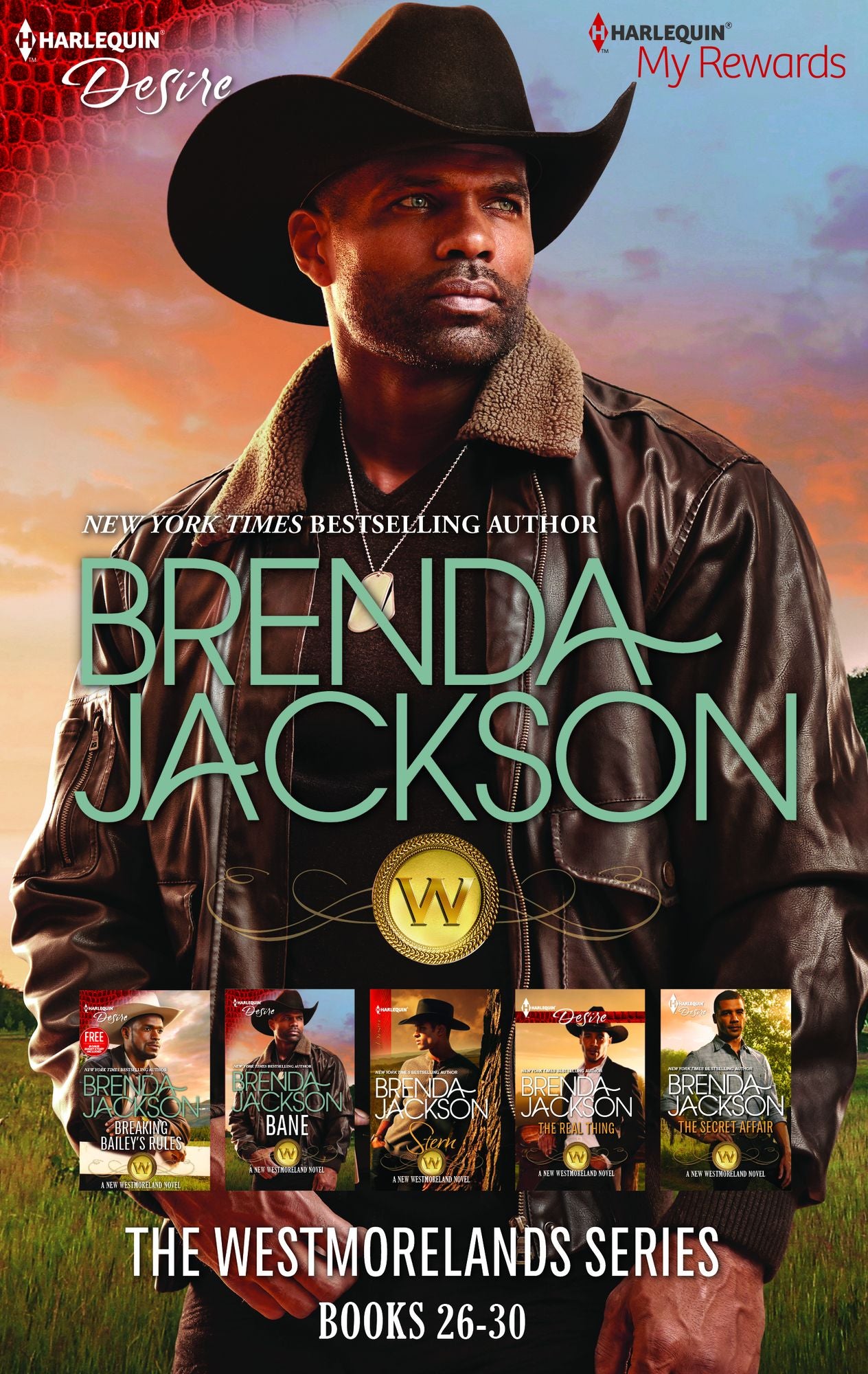 Brenda Jackson The Westmorelands Series Books 26-30: SternThe Real ThingThe Secret AffairBreaking Bailey's RulesBane