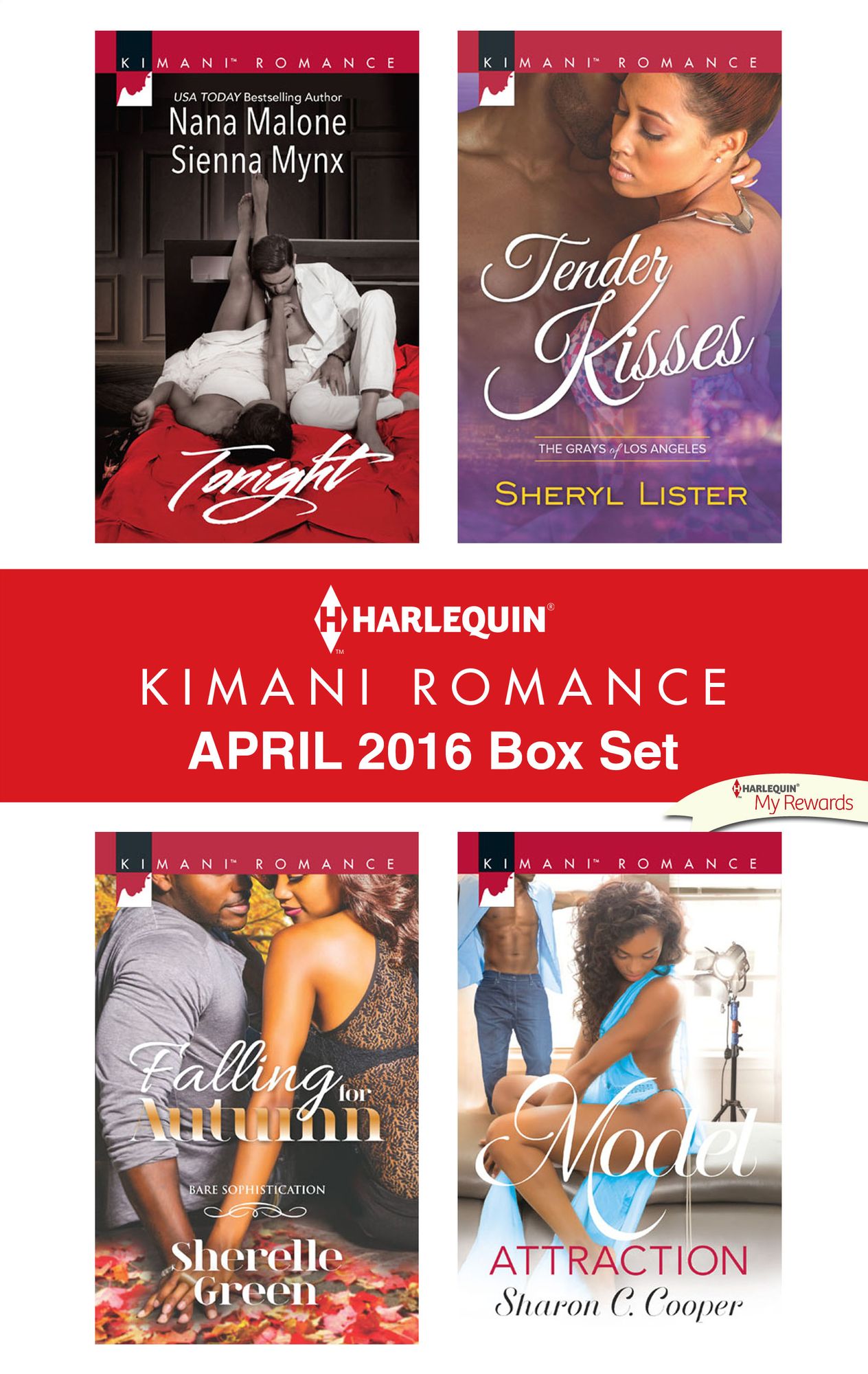 Harlequin Kimani Romance April 2016 Box Set: City of SinShipwreckedTender KissesFalling for AutumnModel Attraction