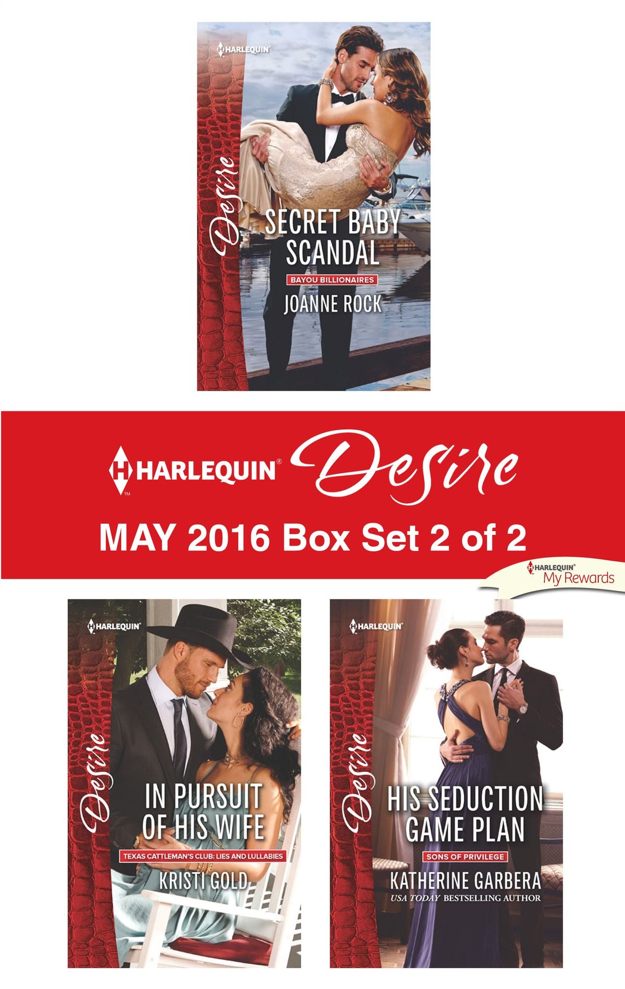 Harlequin Desire May 2016 - Box Set 2 of 2: Secret Baby ScandalIn Pursuit of His WifeHis Seduction Game Plan