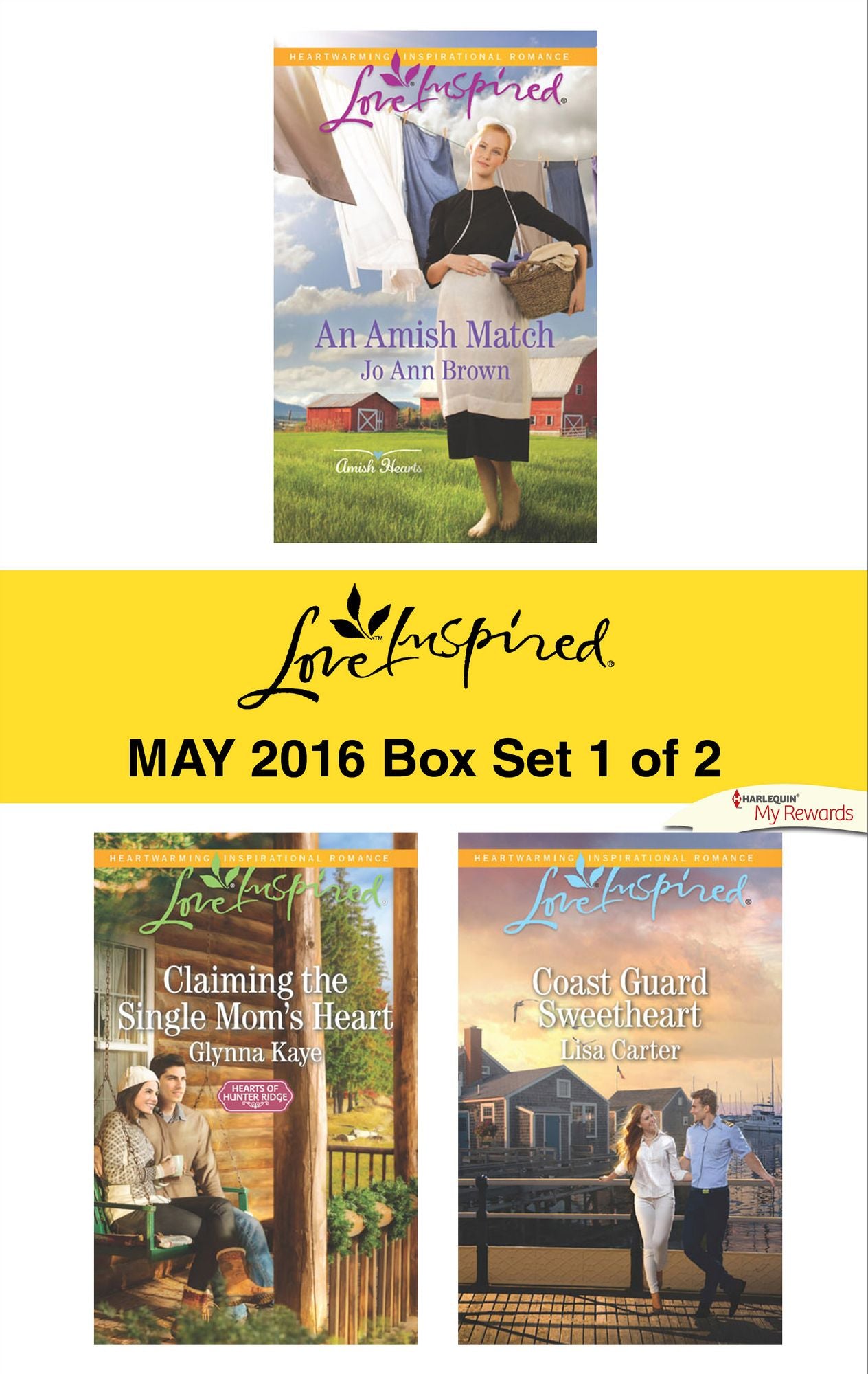 Harlequin Love Inspired May 2016 - Box Set 1 of 2: An Amish MatchClaiming the Single Mom's HeartCoast Guard Sweetheart