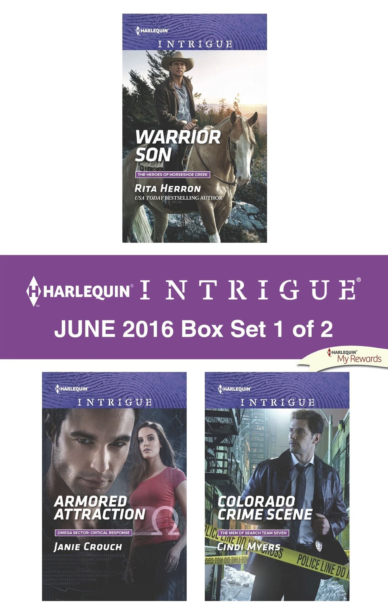 Harlequin Intrigue June 2016 - Box Set 1 of 2: Warrior SonArmored AttractionColorado Crime Scene