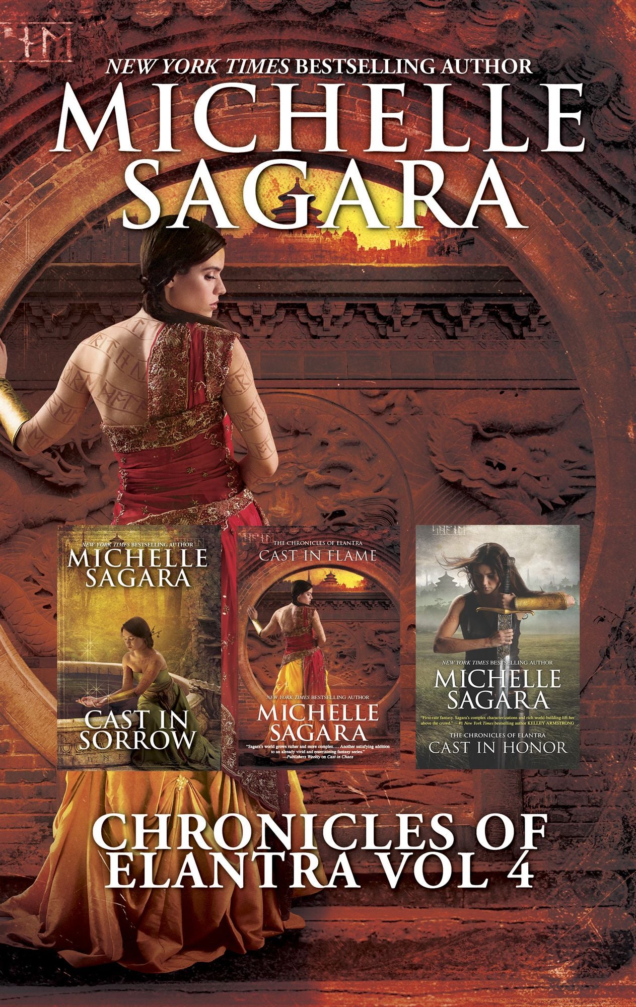 Michelle Sagara Chronicles of Elantra Vol 4: Cast in SorrowCast in FlameCast in Honor