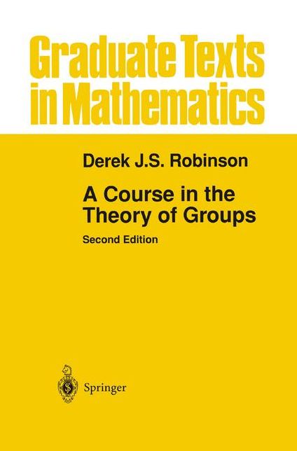 A Course in the Theory of Groups