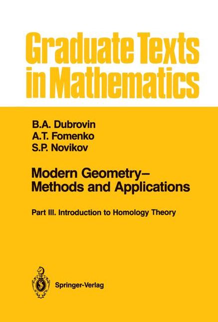 Modern Geometry-Methods and Applications: Part III: Introduction to Homology Theory