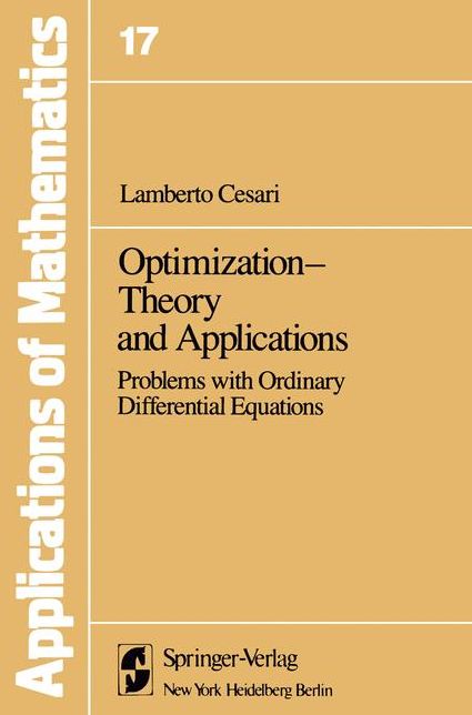 Optimization-Theory and Applications: Problems with Ordinary Differential Equations