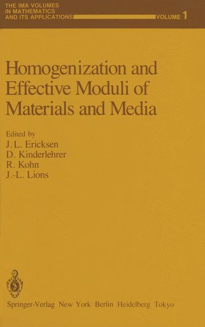 Homogenization and Effective Moduli of Materials and Media