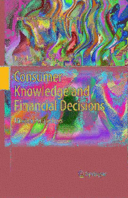 Consumer Knowledge and Financial Decisions: Lifespan Perspectives