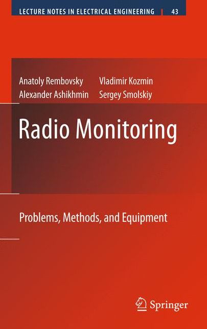 Radio Monitoring: Problems, Methods and Equipment