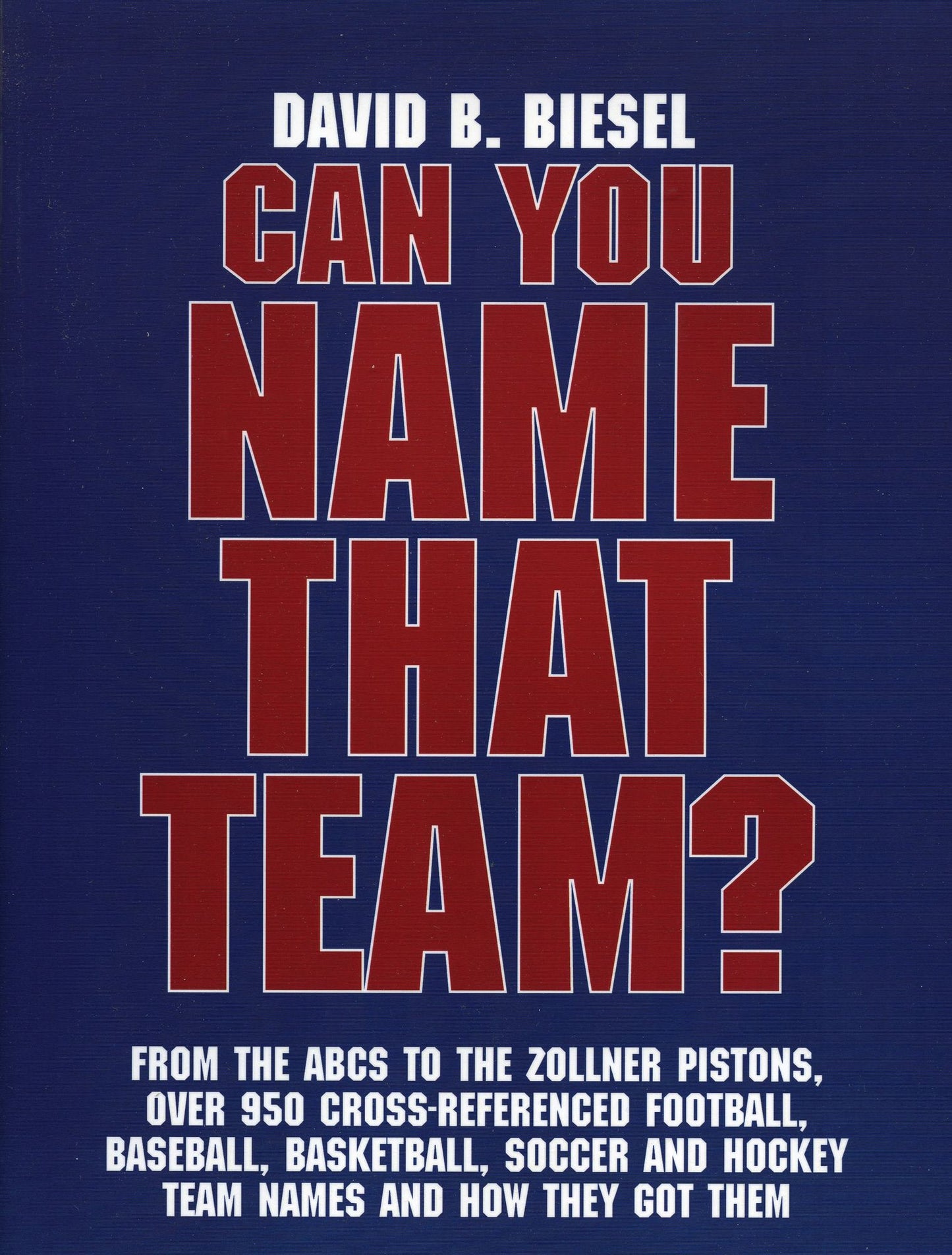 Can You Name that Team?: A Guide to Professional Baseball, Football, Soccer, Hockey, and Basketball Teams and Leagues