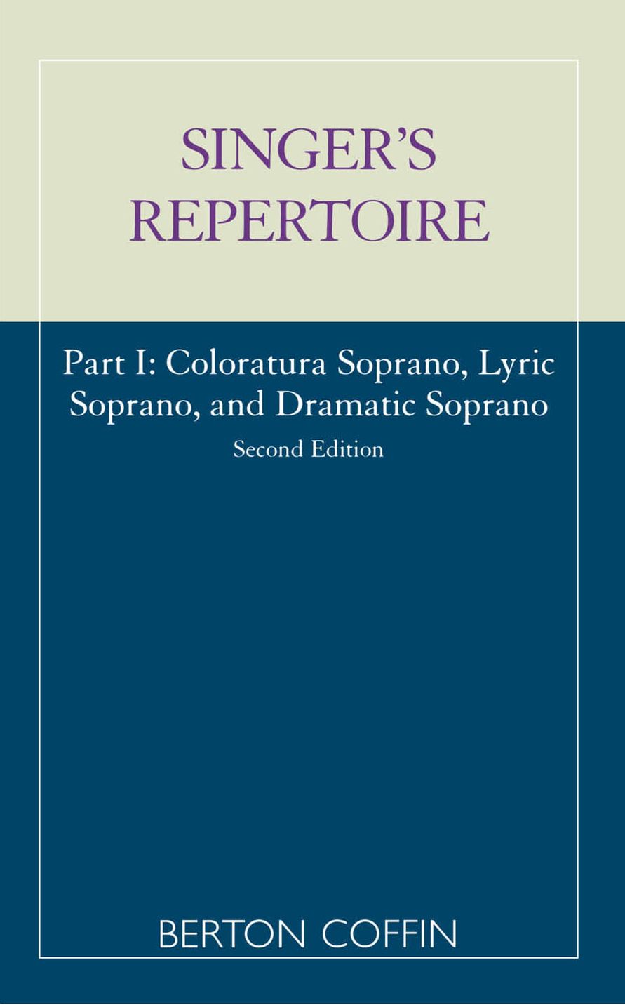 The Singer's Repertoire, Part I
