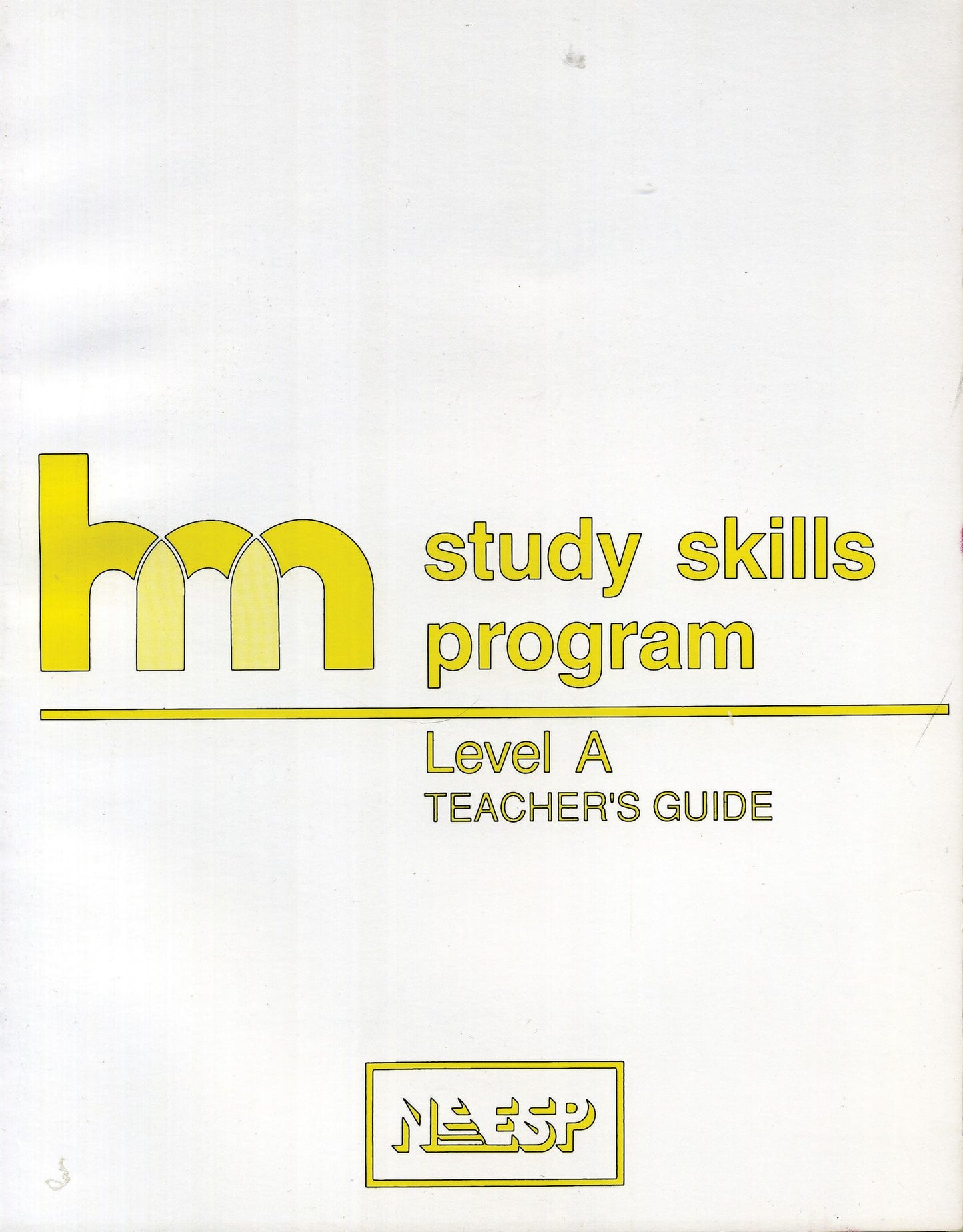 Level A: Teacher's Guide: hm Learning & Study Skills Program