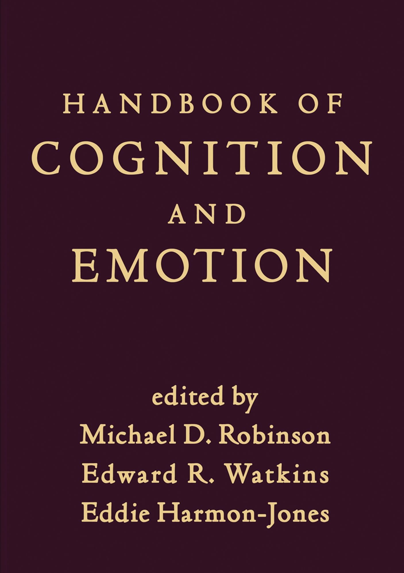Handbook of Cognition and Emotion