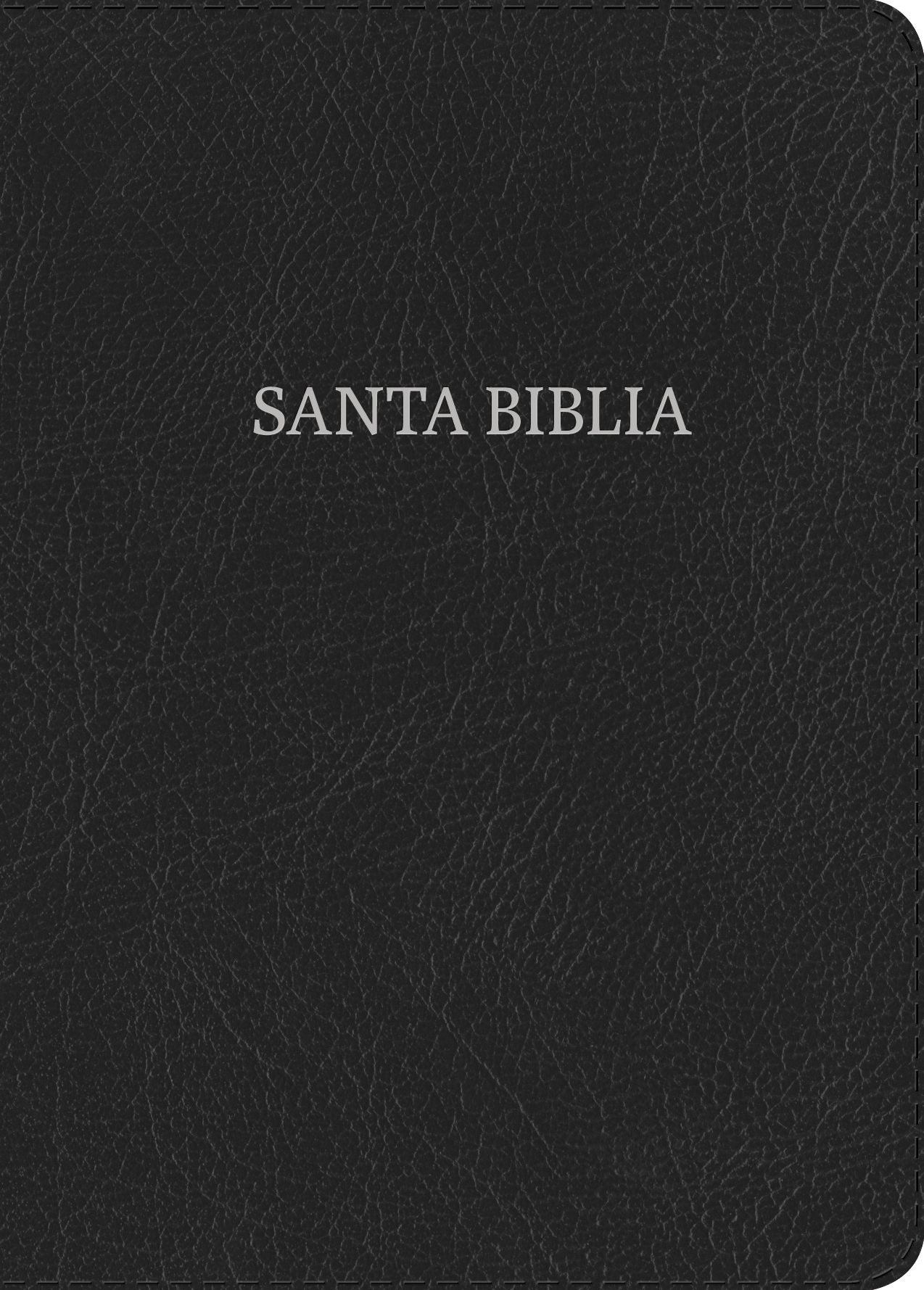 RVR 1960 Biblia Letra Grande Tamano Manual, negro piel fabricada
