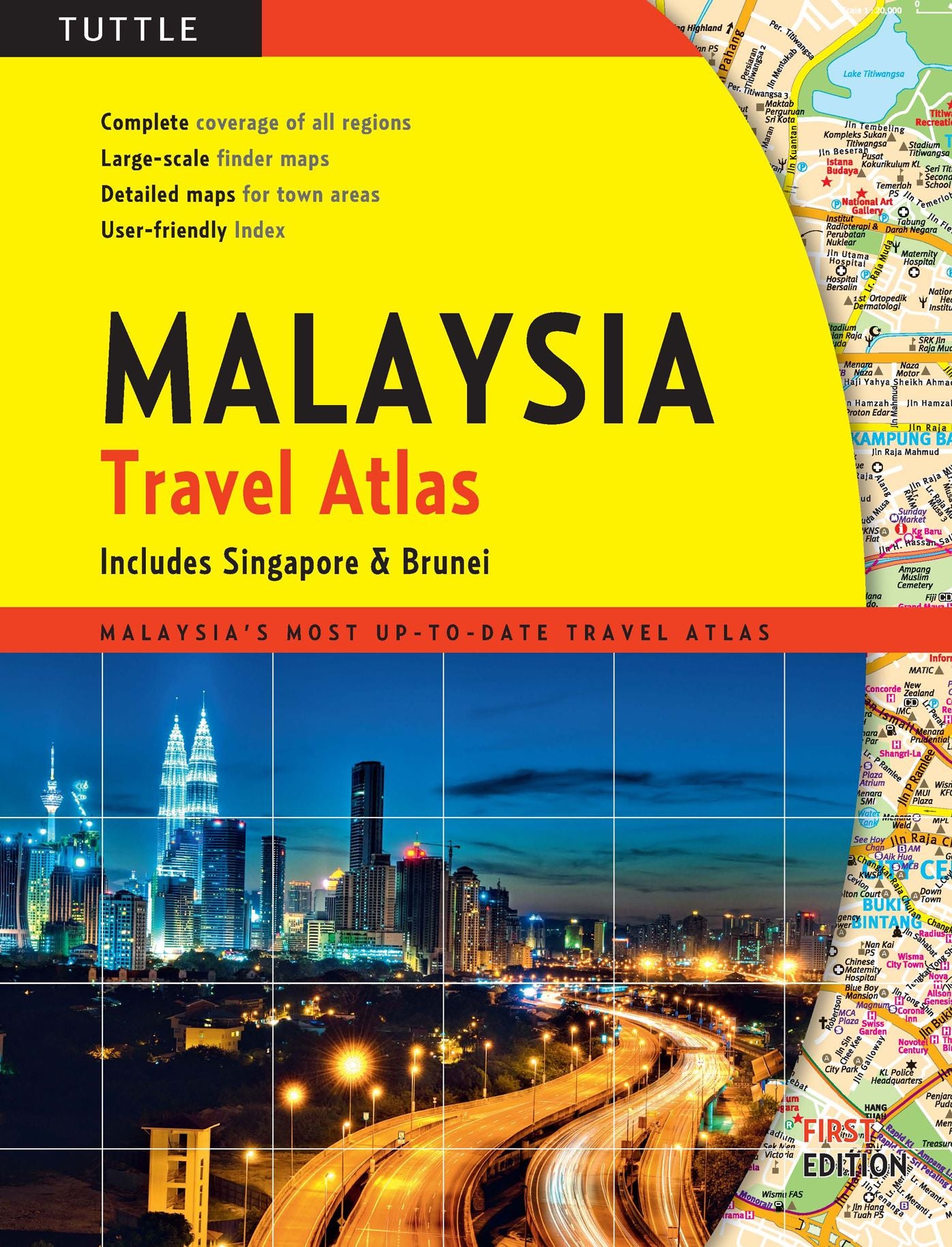 Malaysia Travel Atlas: includes Singapore & Brunei
