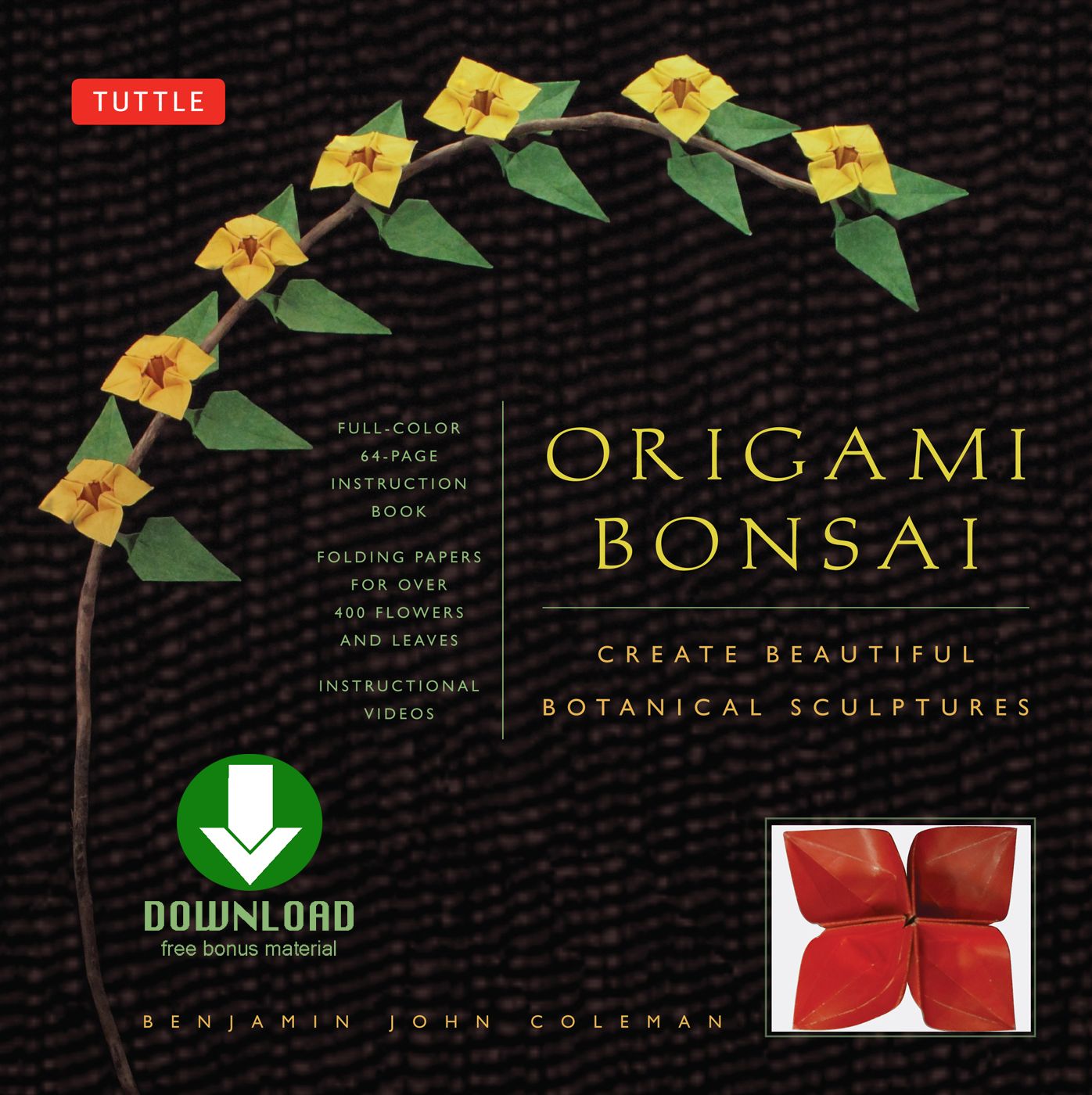 Origami Bonsai: Create Beautiful Botanical Sculptures From Paper: Origami Book with 14 Beautiful Projects and Downloadable Instructional DVD