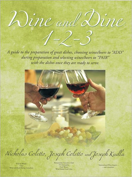 Wine and Dine 1-2-3: A guide to the preparation of great dishes, choosing wines/beers to "ADD" during preparation and selecting wines/beers to "PAIR" with the dishes once they are ready to serve.
