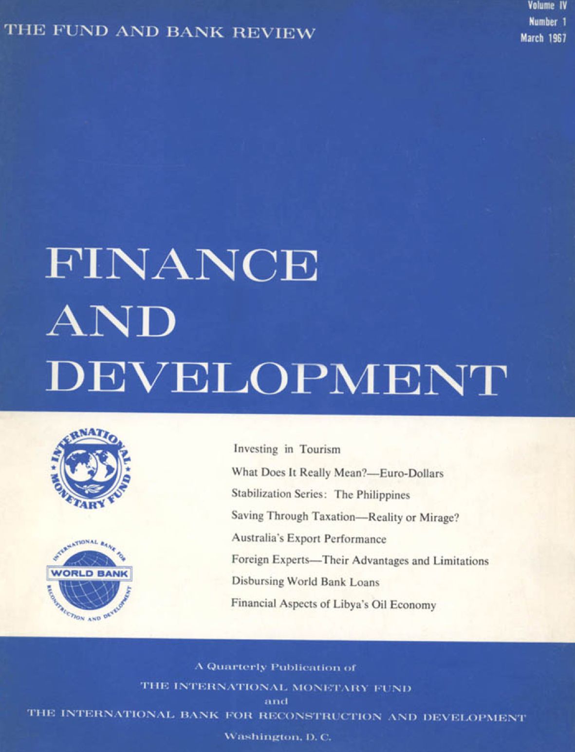 Finance & Development, March 1967
