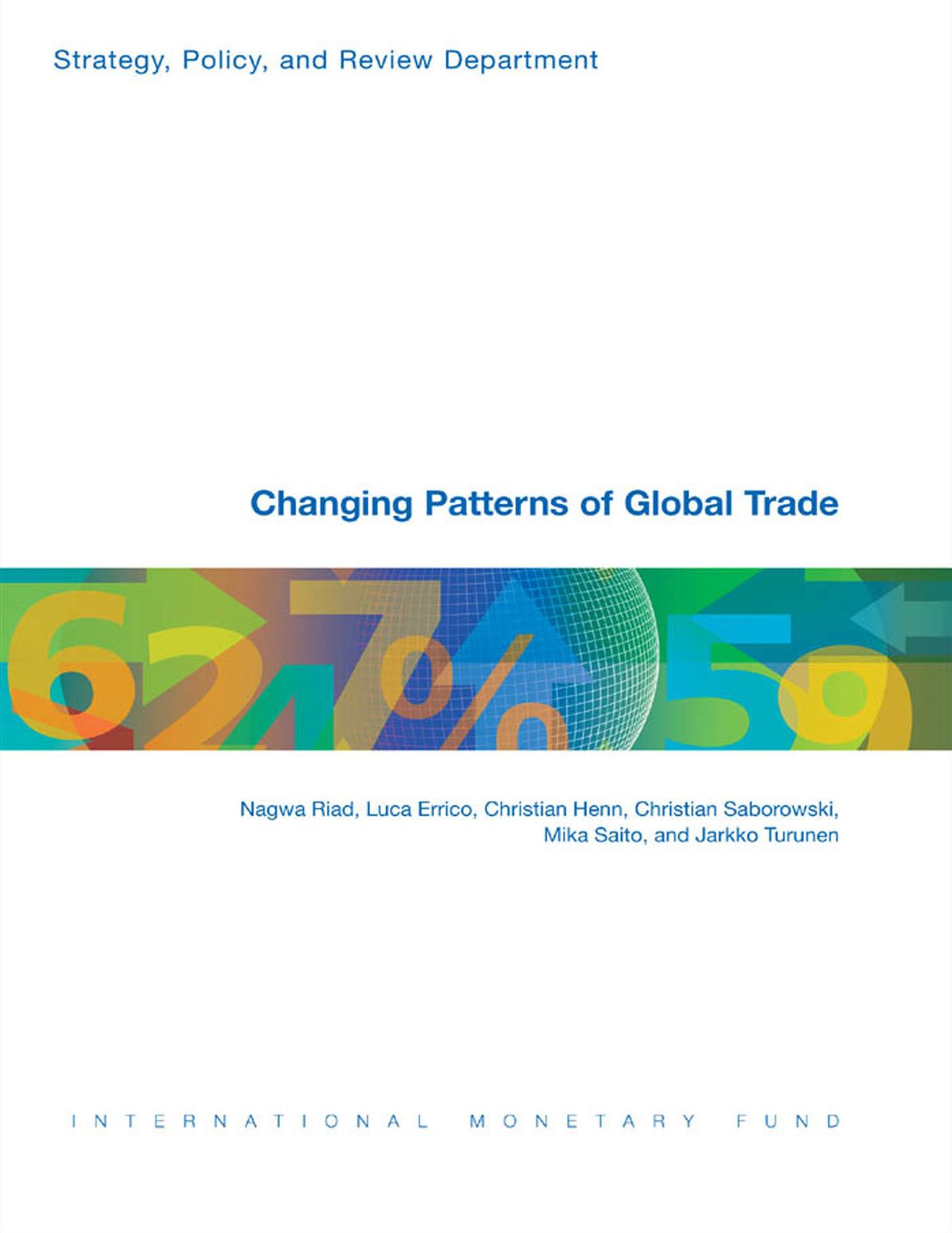 Changing Patterns of Global Trade