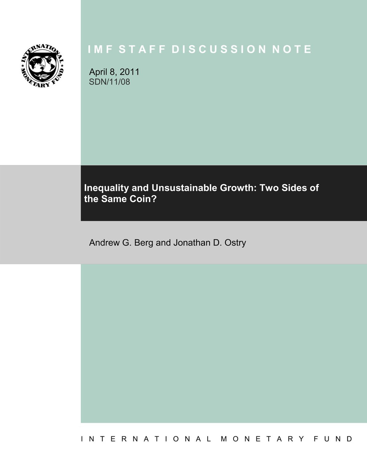 Inequality and Unsustainable Growth: Two Sides of the Same Coin?