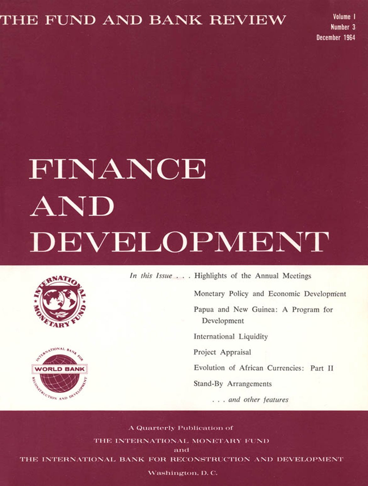 Finance & Development, December 1964