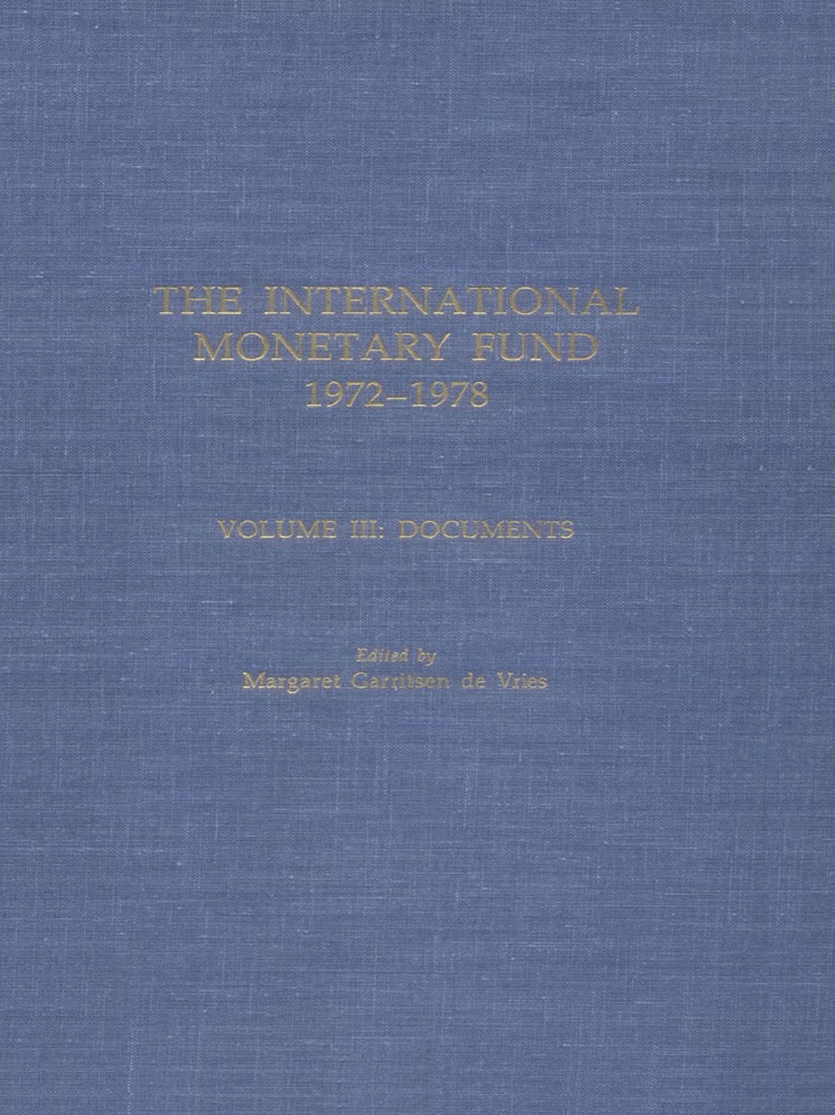 IMF History (1972-1978) Volume 3