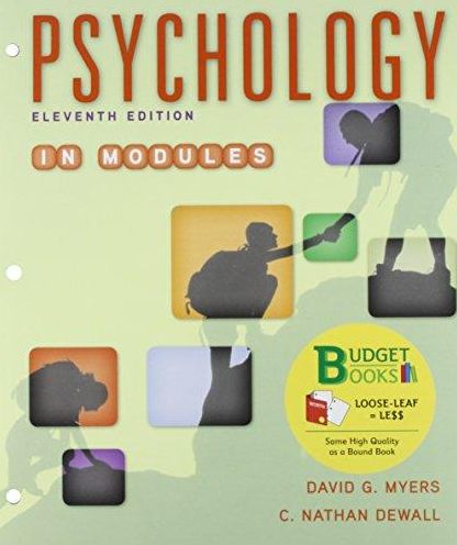 Loose-leaf Version for Psychology in Modules