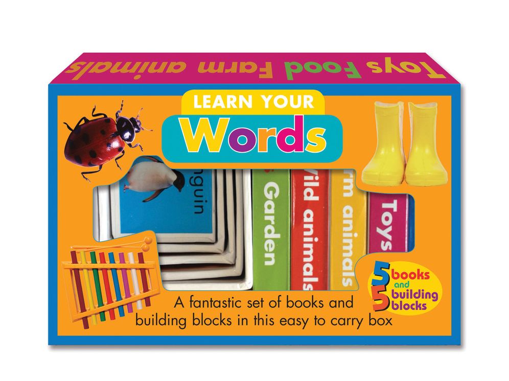 Learn Your Words: A fantastic set of books and building blocks in this easy to carry box