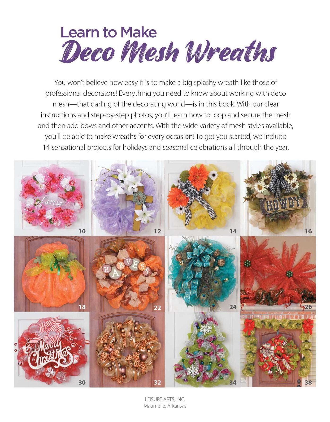 Learn to Make Deco Mesh Wreaths