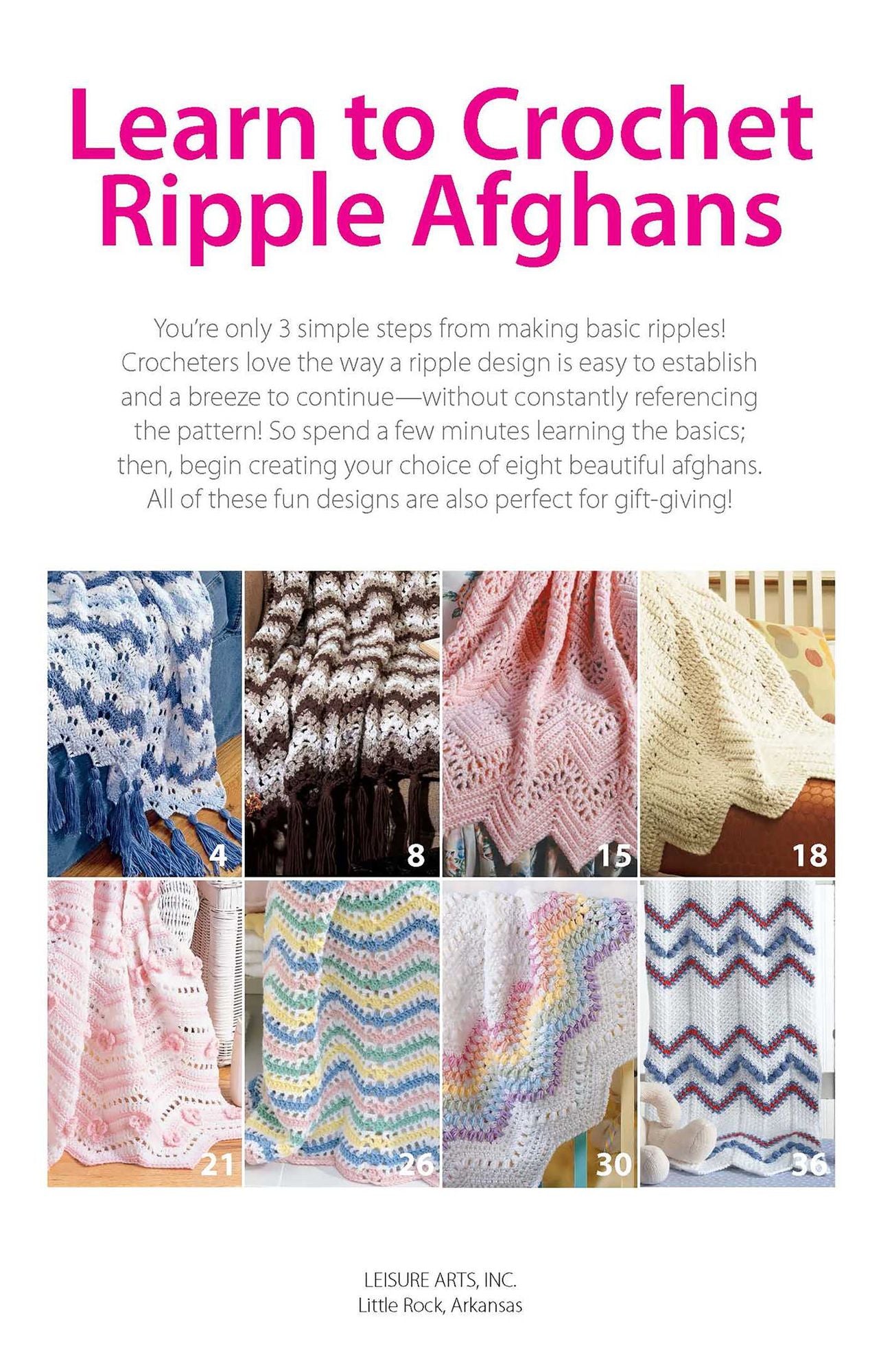 Learn to Crochet Ripple Afghans