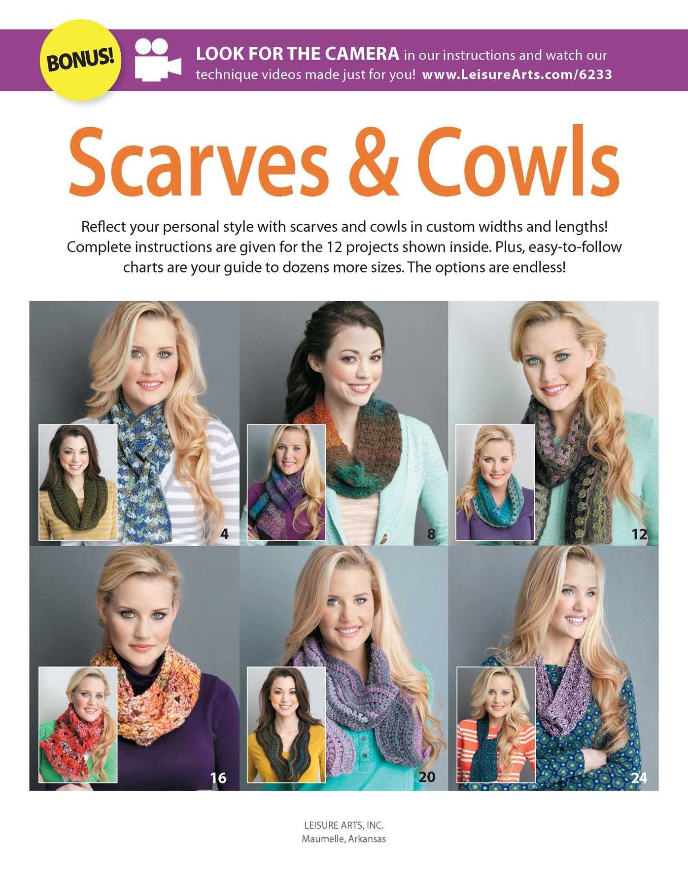Scarves & Cowls: Crochet