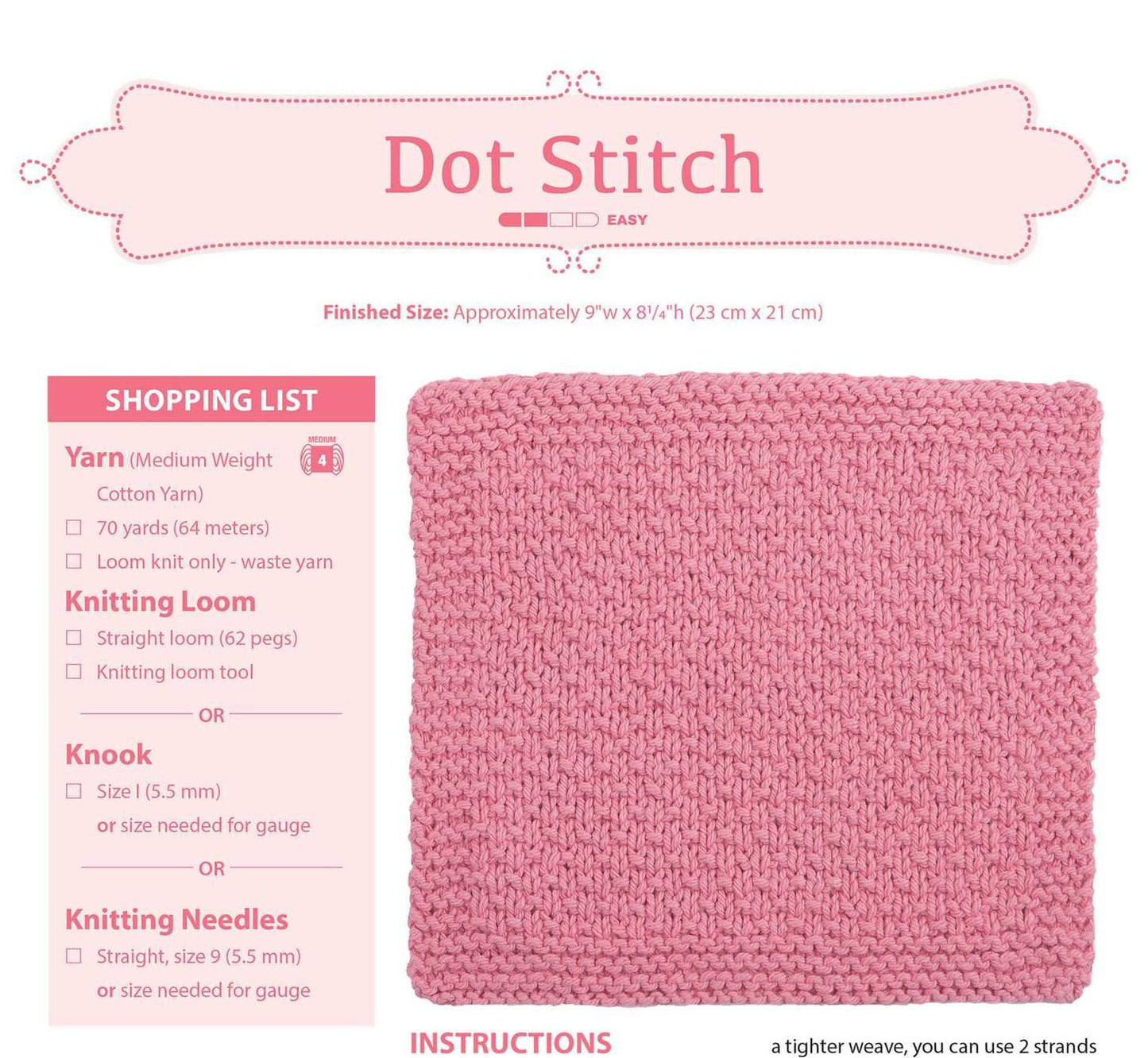 Loom Knit Dishclothes