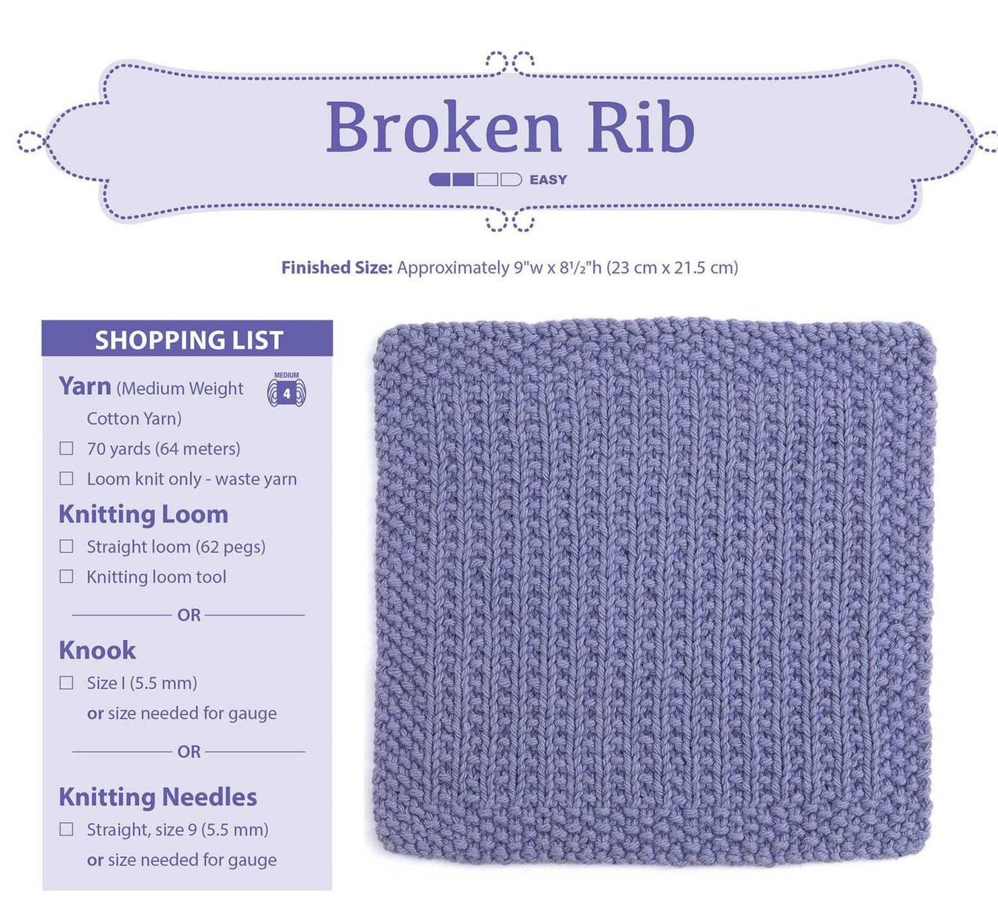 Loom Knit Dishclothes