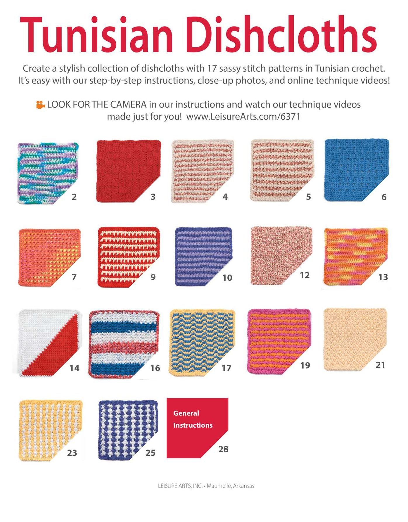 Tunisian Dishcloths