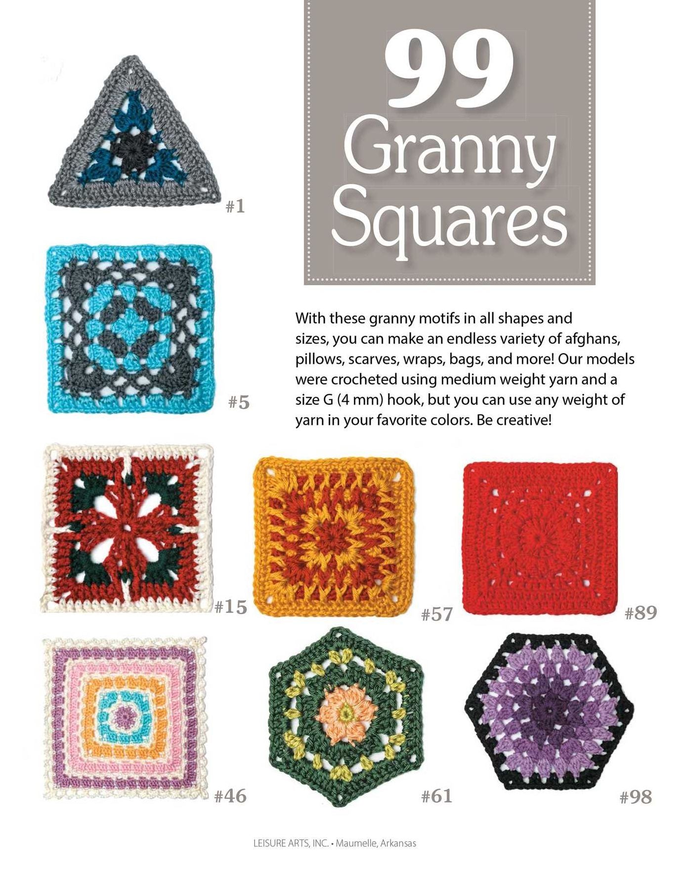 99 Granny Squares to Crochet