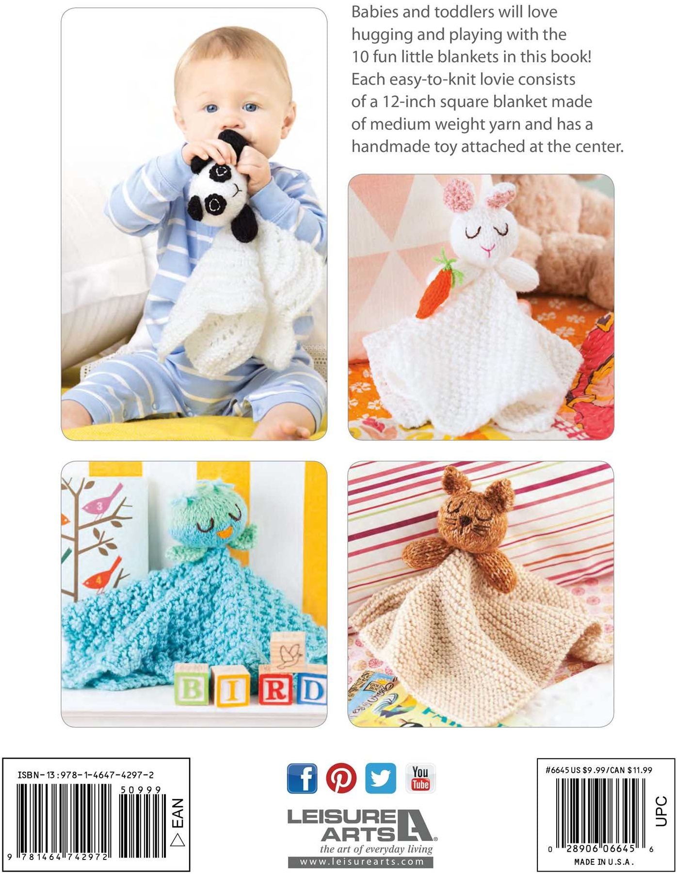 Animal Lovies : Huggable Blanket Buddies Make Adorable Gifts!