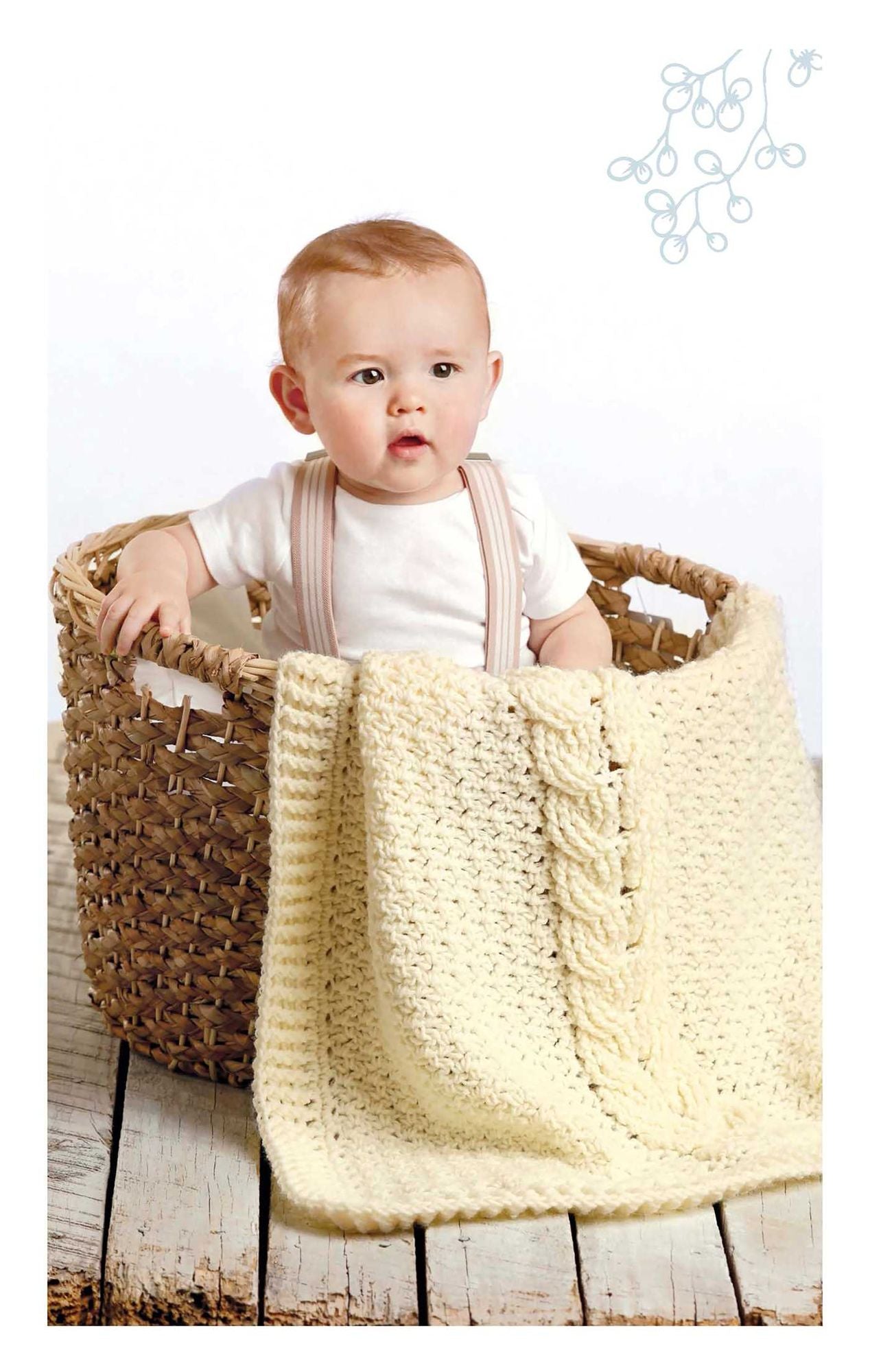 Cabled Baby Blanket