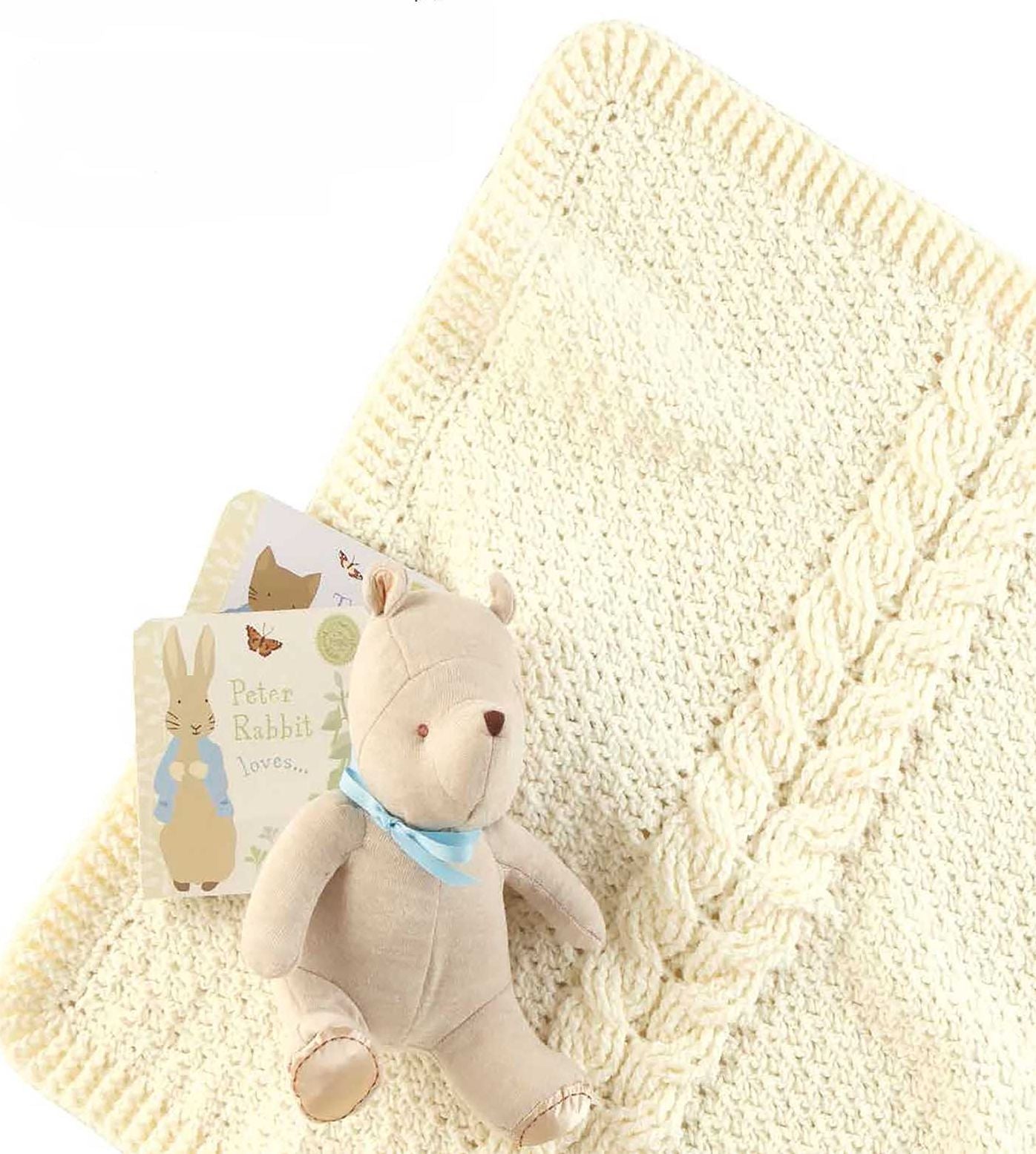 Cabled Baby Blanket