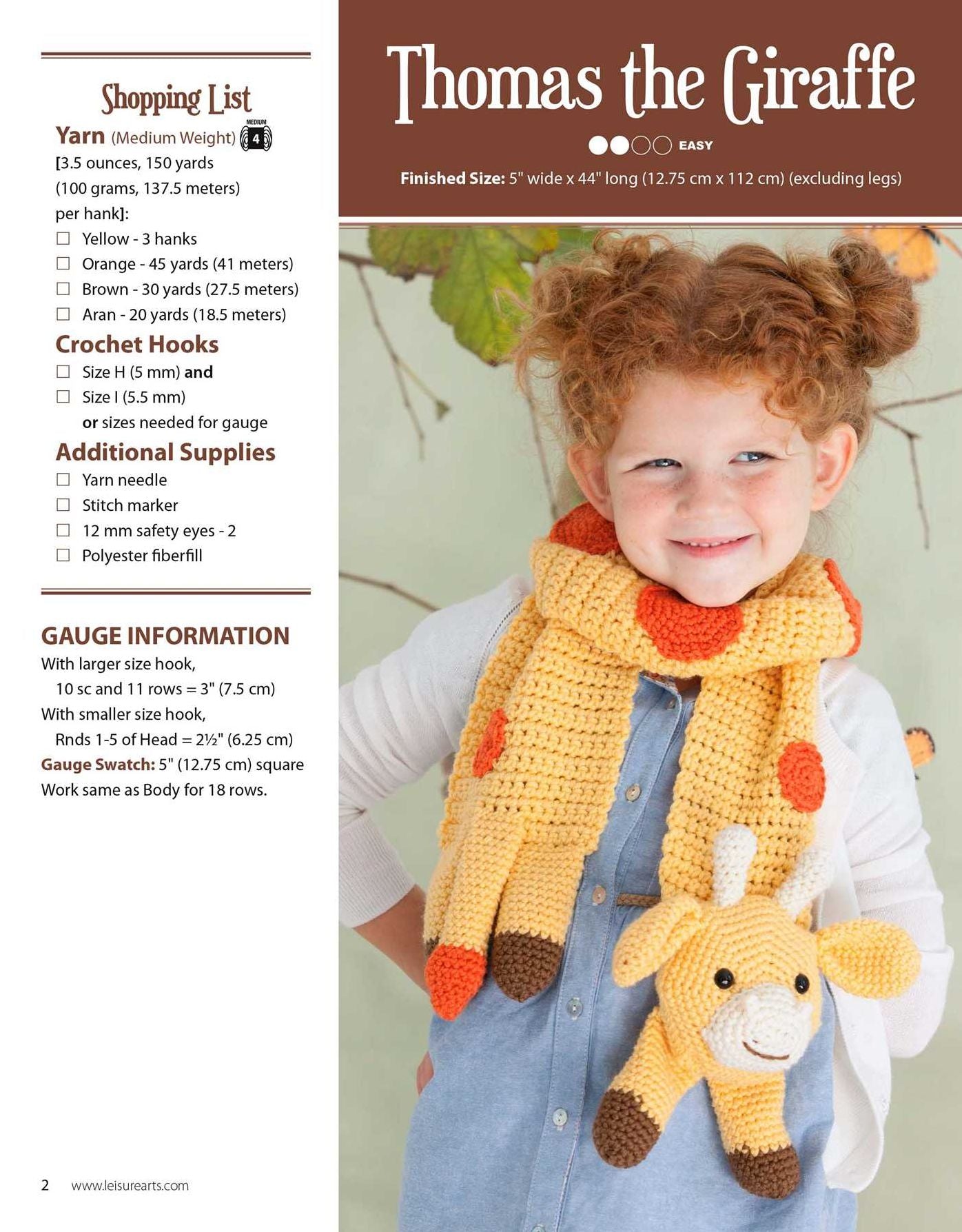 Amigurumi Animal Scarves