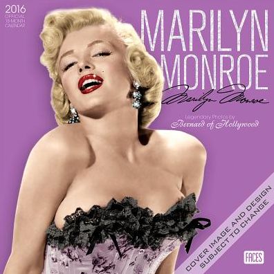 2016 Marilyn Monroe Square 12x12 (ST-Silver Sparkle Foil) Wall Calendar