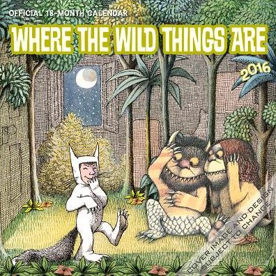 2016 Where the Wild Things Are Square 12x12 Wall Calendar
