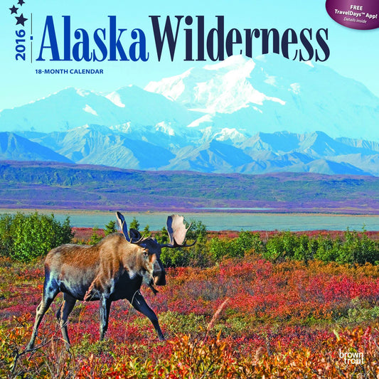 2016 Alaska Wilderness Square 12x12 Wall Calendar
