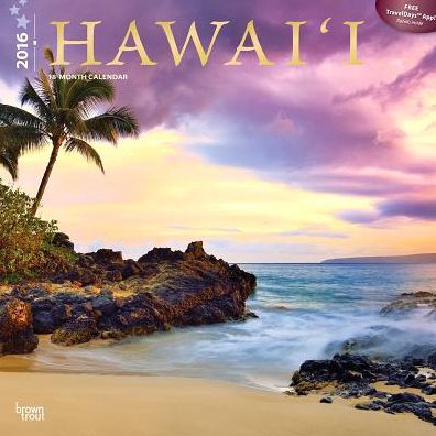 2016 Hawaii Square 12x12 (ST-Gold Foil) Wall Calendar