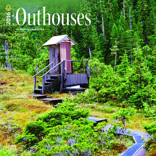 2016 Outhouses Square 12x12 Wall Calendar