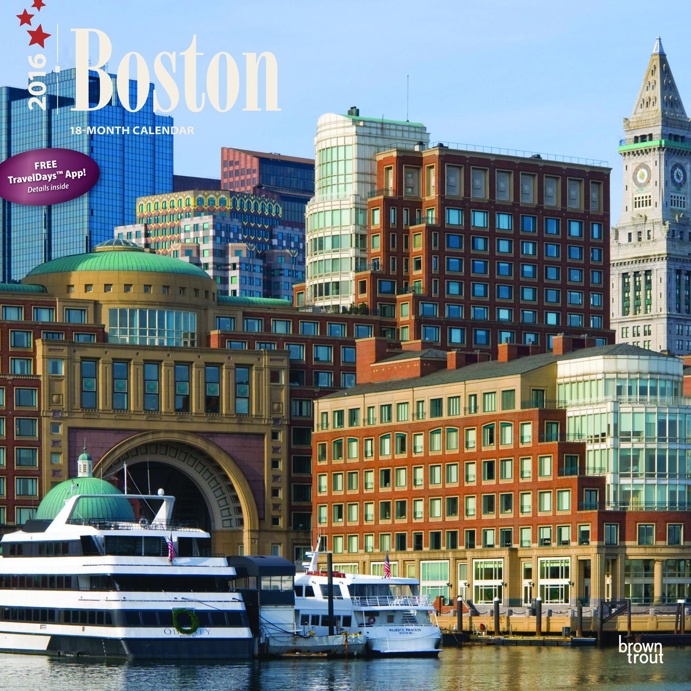 2016 Boston Square 12x12 Wall Calendar