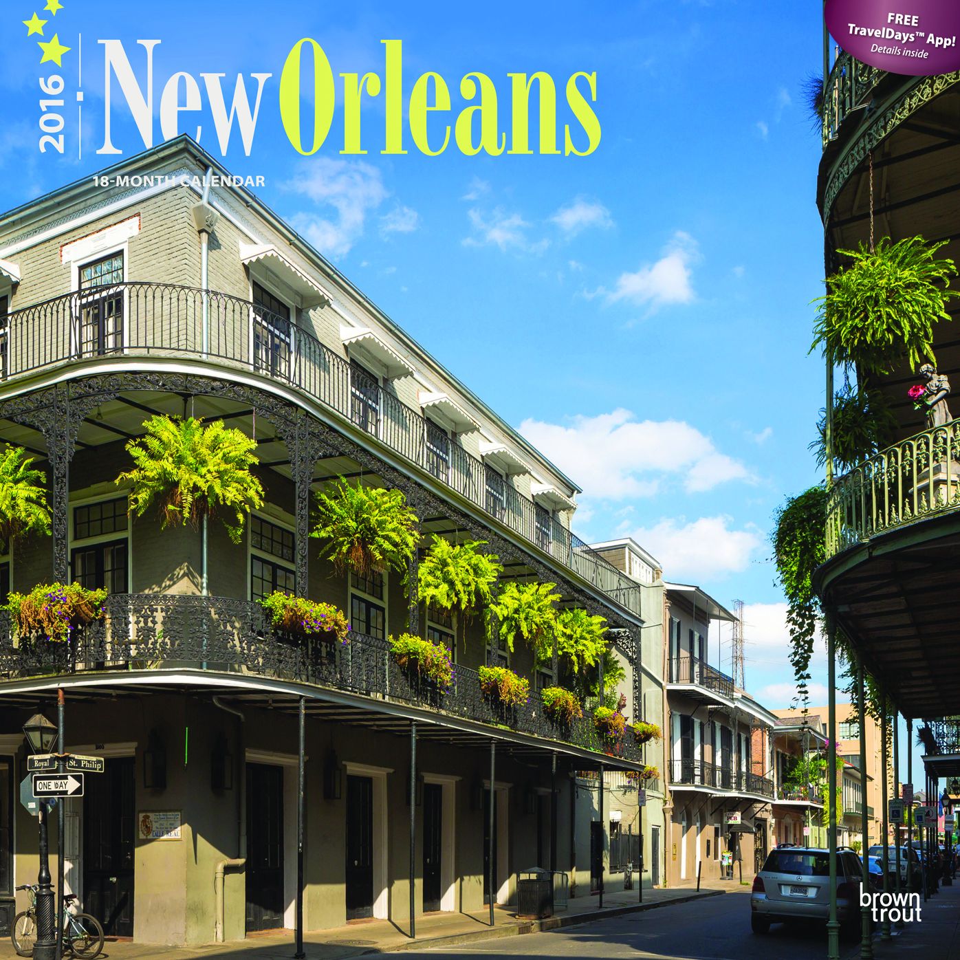 2016 New Orleans Square 12x12 Wall Calendar