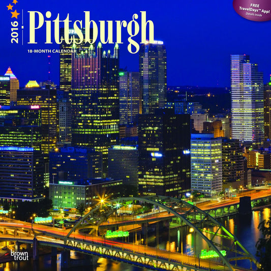 2016 Pittsburgh Square 12x12 Wall Calendar