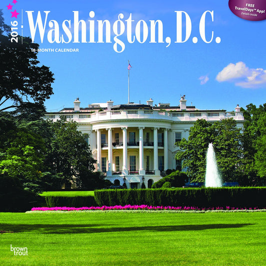 2016 Washington, D.C. Square 12x12 Wall Calendar