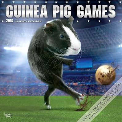 2016 Guinea Pig Games Square 12x12 Wall Calendar