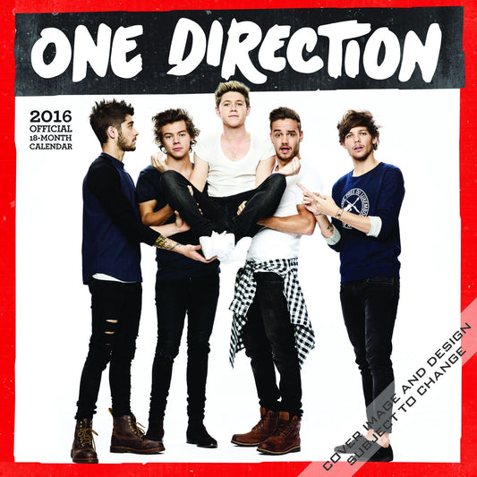 2016 One Direction Mini Wall Calendar