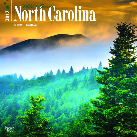 2017 North Carolina, Wild & Scenic Wall Calendar